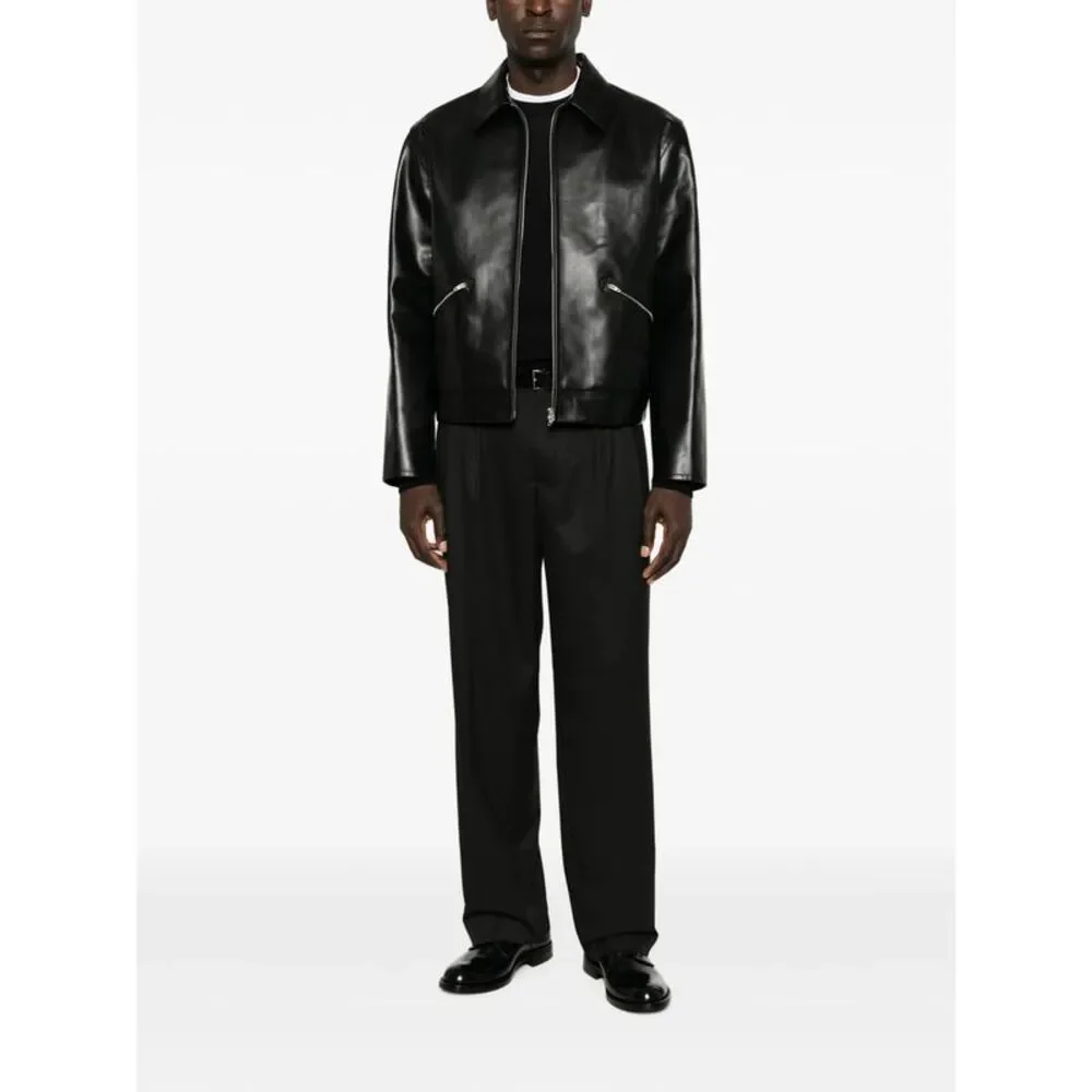 Jil Sander Black Jackets - Leather Jackets Men